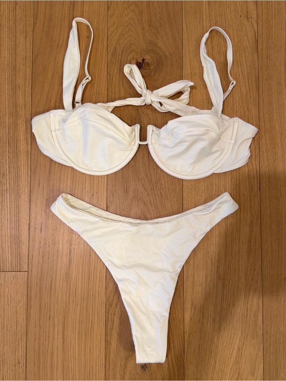 Monday Swimwear White Bikini Set